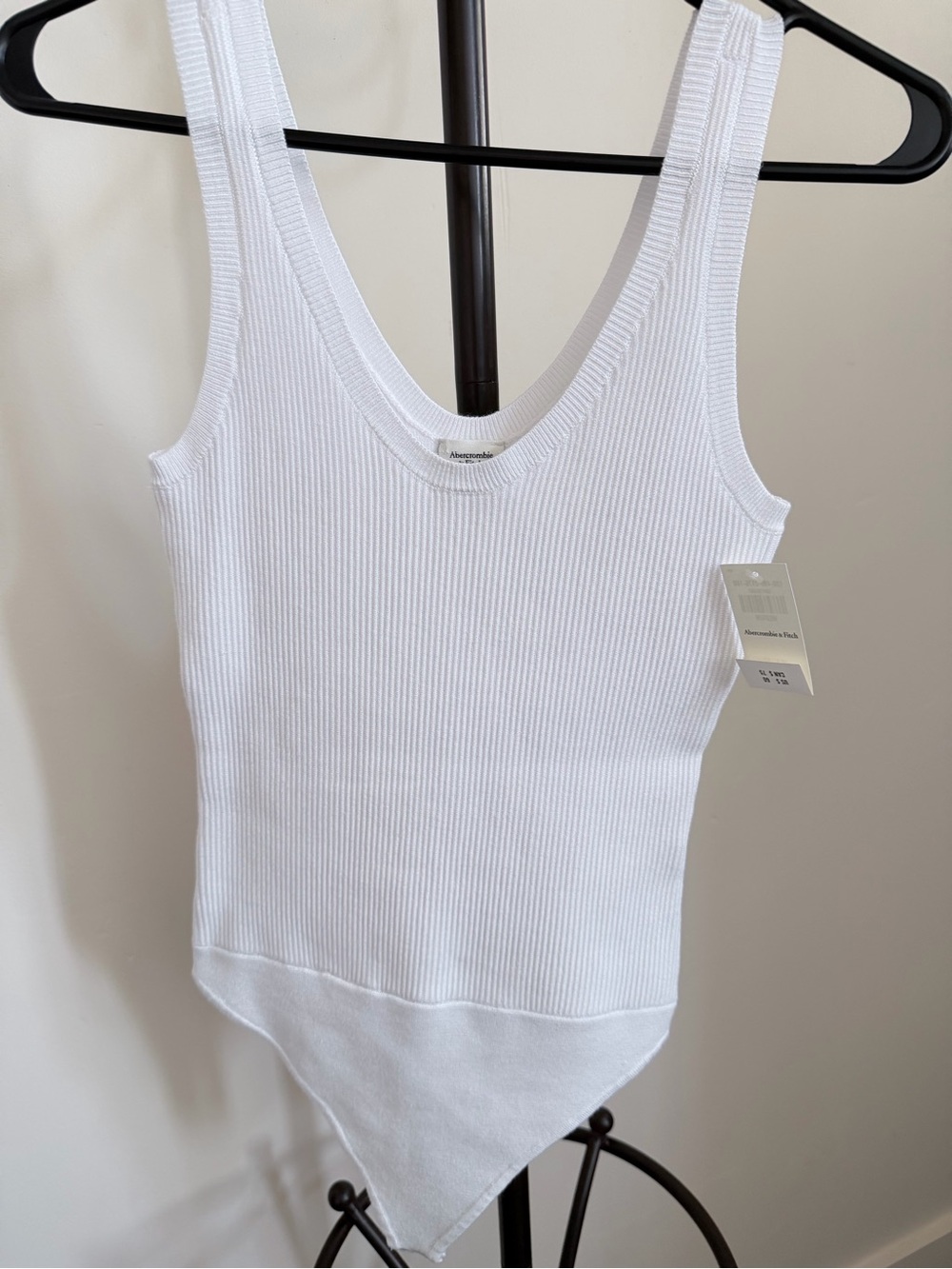 Ribbed thong bodysuit A&F